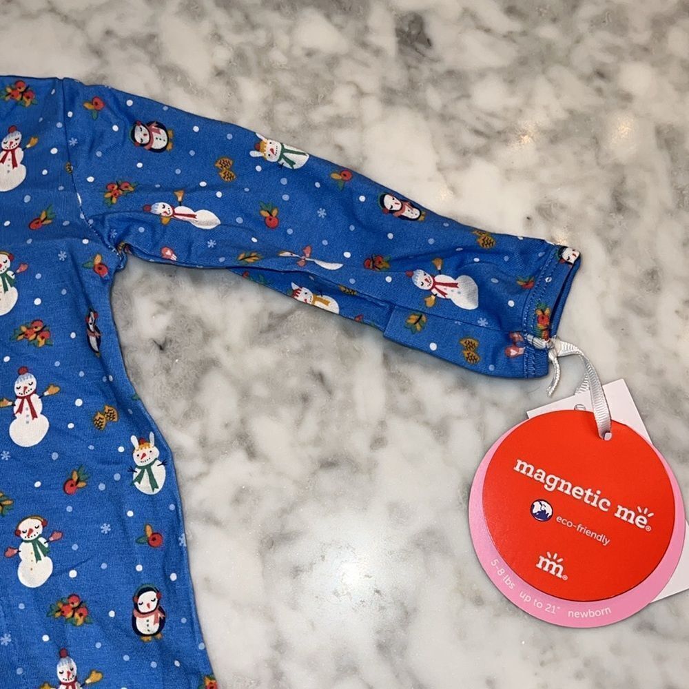 NWT MAGNETIC ME SNOWMAN MODAL FOOTIE - Picture 6 of 6